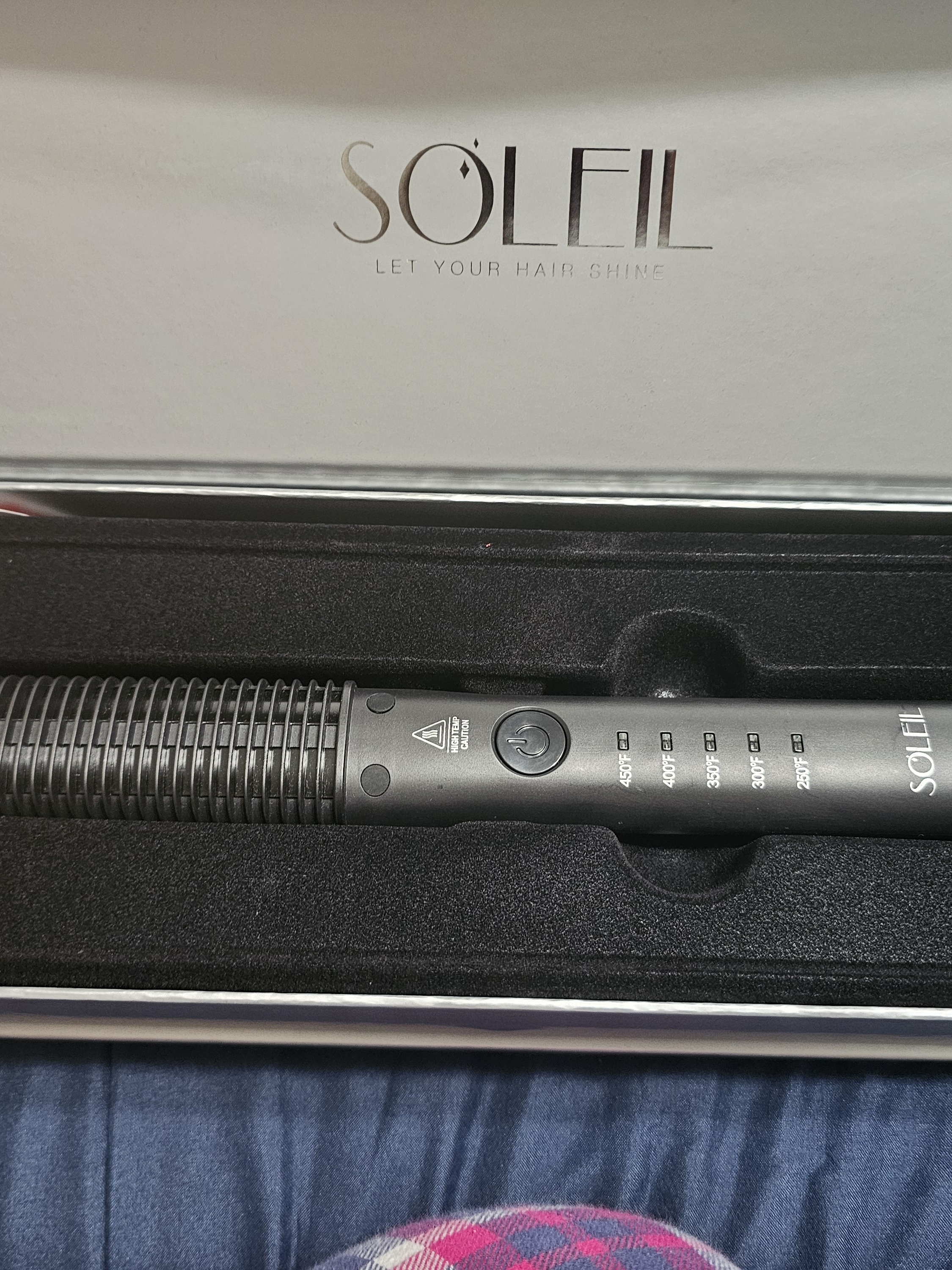 Soleil Black Hair Styling Brush  Professional Heat Tool
